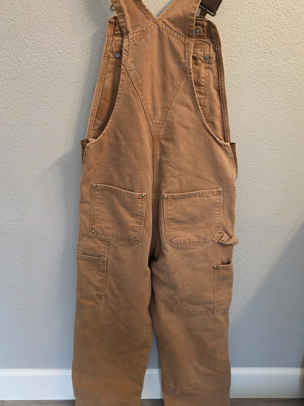 Carhartt Classic Duck Bib Overalls in Carhartt Brown - Picture 2 of 6